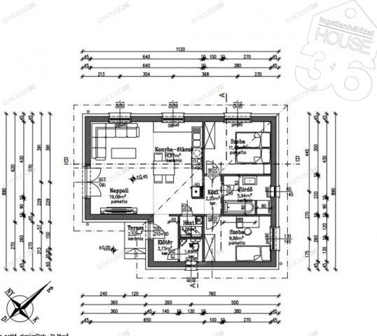 Eladó családi ház, Kecskeméten 64.9 M Ft, 3 szobás