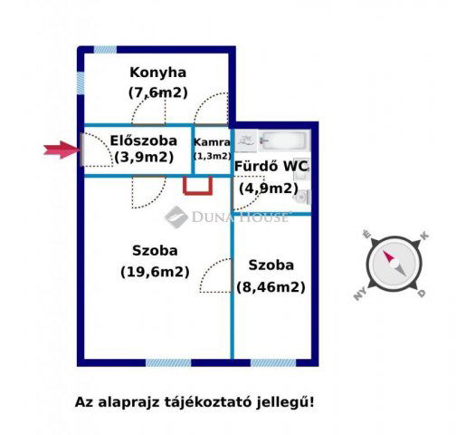 Eladó téglalakás, Sopronban 46.9 M Ft, 2 szobás