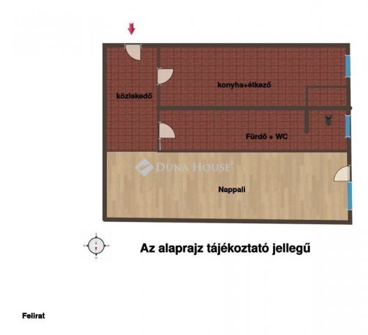 Eladó téglalakás, Budapesten, IV. kerületben 55 M Ft, 1 szobás