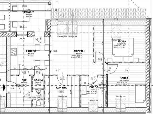 Eladó téglalakás, Szegeden 81.2 M Ft, 3 szobás