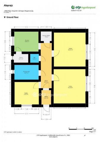 Eladó családi ház, Pápán 42.5 M Ft, 2+1 szobás