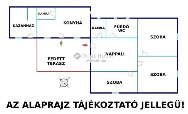 Eladó családi ház, Monoron 71.9 M Ft, 4 szobás