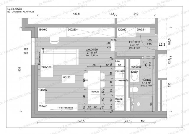 Eladó téglalakás, Győrött 51.702 M Ft, 1 szobás