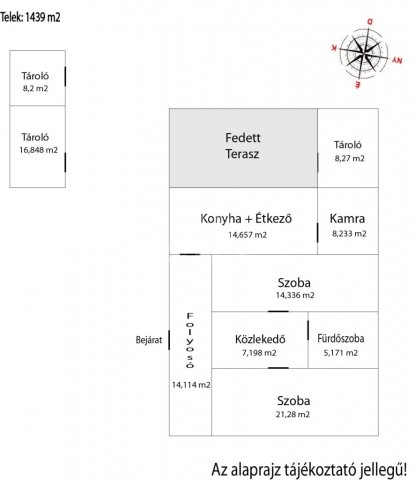 Eladó családi ház, Váchartyánon 55 M Ft, 2 szobás