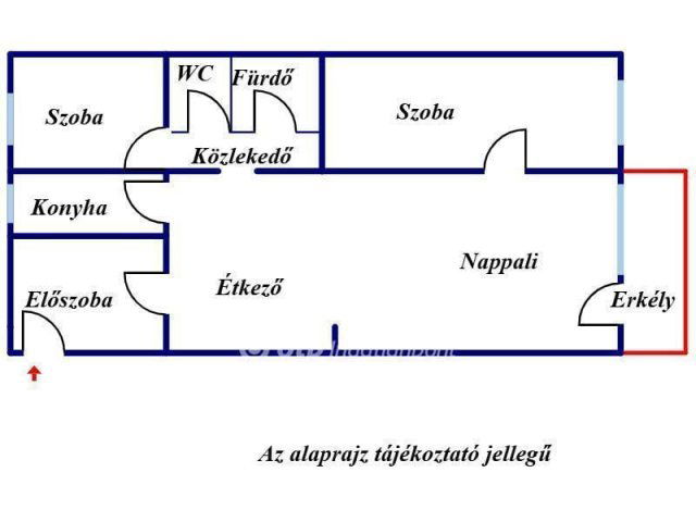 Eladó téglalakás, Csornán 39.9 M Ft, 1+2 szobás