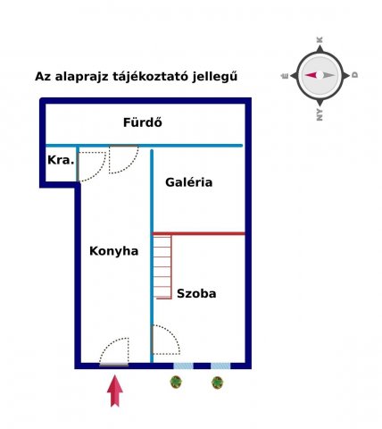 Eladó téglalakás, Budapesten, VI. kerületben 59.9 M Ft, 1 szobás