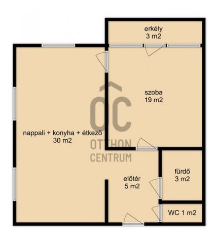 Eladó téglalakás, Zalaegerszegen 53 M Ft, 2 szobás