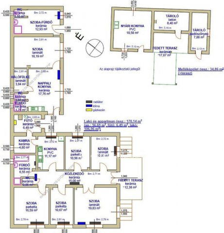 Eladó családi ház, Poroszlón 119 M Ft, 7+1 szobás