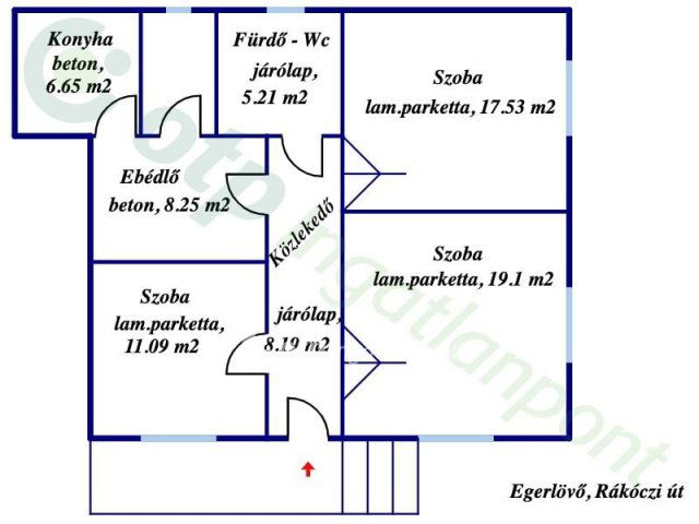Eladó családi ház, Egerlövőn 20 M Ft, 3 szobás