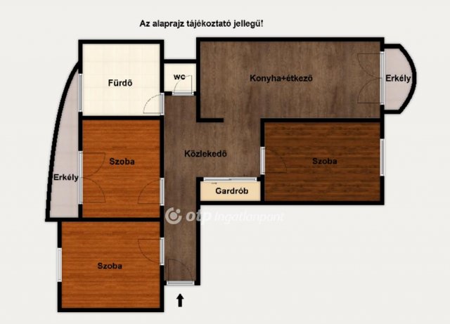 Eladó téglalakás, Hajdúszoboszlón 74.9 M Ft, 3 szobás