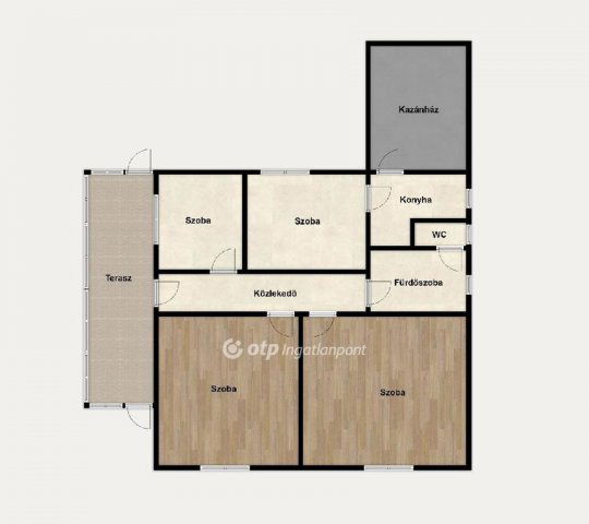 Eladó családi ház, Hajdúsámsonon 76.9 M Ft, 2+1 szobás