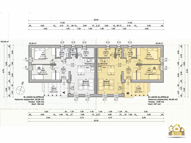 Eladó ikerház, Dömsödön 50.9 M Ft, 3 szobás