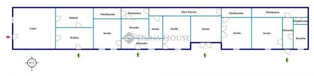 Eladó sorház, Kisbéren, Széchenyi utcában 54.5 M Ft, 6 szobás