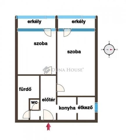 Eladó téglalakás, Pécsett 44.9 M Ft, 2 szobás