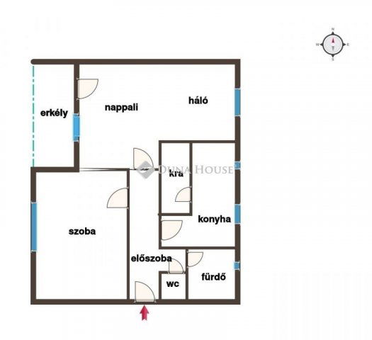 Eladó téglalakás, Gyöngyösön 41.8 M Ft, 2 szobás