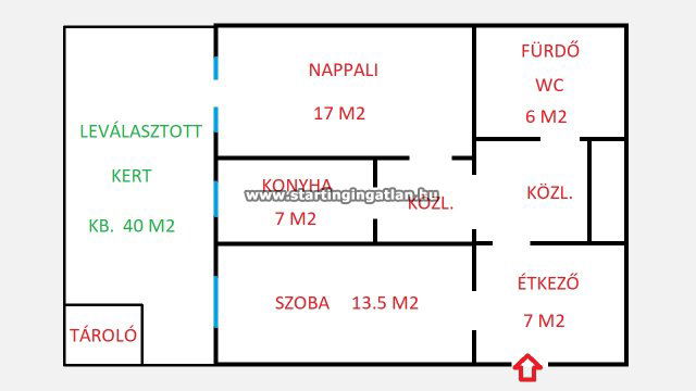 Eladó panellakás, Budapesten, IV. kerületben 74.9 M Ft, 2 szobás