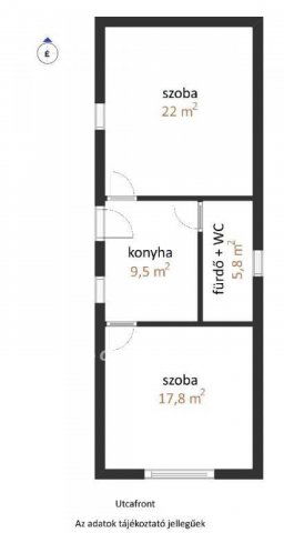 Eladó családi ház, Nagybajomban 11.5 M Ft, 2 szobás