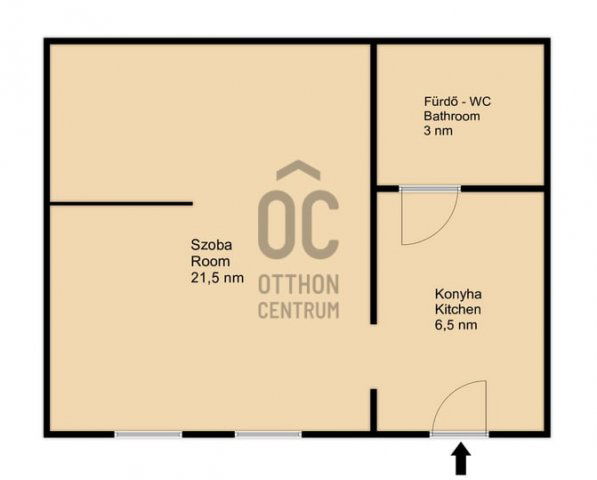 Eladó téglalakás, Budapesten, VII. kerületben 56 M Ft, 1 szobás