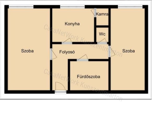 Eladó téglalakás, Kunszentmártonban 24.5 M Ft, 2 szobás