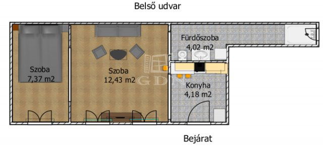 Eladó téglalakás, Budapesten, V. kerületben 51.99 M Ft