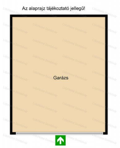 Eladó garázs, Dombóváron 7.75 M Ft, 1 szobás