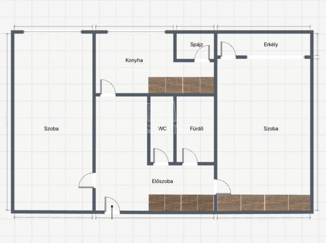 Eladó panellakás, Szegeden 55.9 M Ft, 1+1 szobás