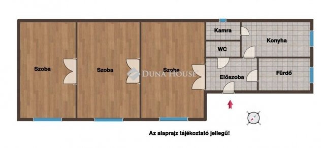 Eladó téglalakás, Budapesten, VI. kerületben 79.5 M Ft, 3 szobás