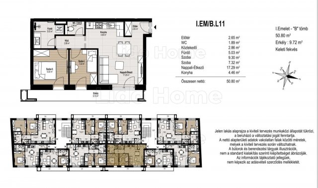 Eladó téglalakás, Mosonmagyaróváron 57.9 M Ft, 3 szobás