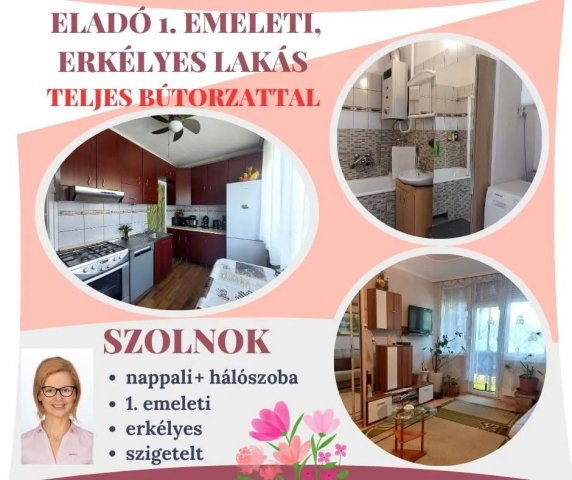 Eladó panellakás, Szolnokon 35.3 M Ft, 2 szobás