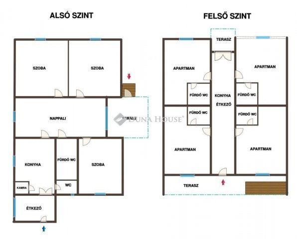 Eladó családi ház, Balatonföldváron 199.9 M Ft, 9 szobás