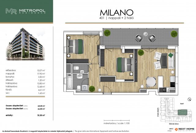 Eladó téglalakás, Budapesten, XIII. kerületben, Dévai utcában