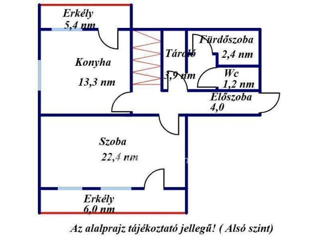 Eladó téglalakás, Gádoroson 15.5 M Ft, 1+2 szobás
