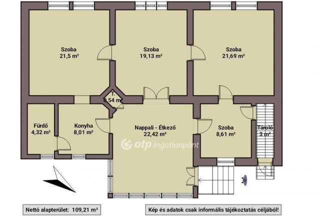 Eladó családi ház, Hajdúnánáson 35 M Ft, 4 szobás