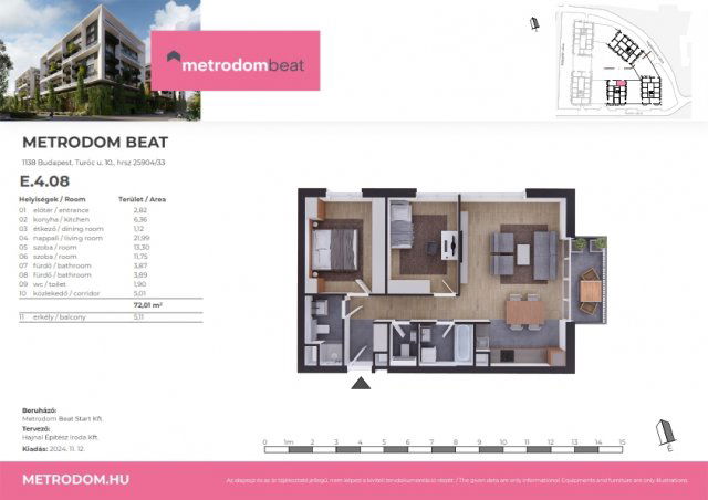 Eladó téglalakás, Budapesten, XIII. kerületben, Turóc utcában