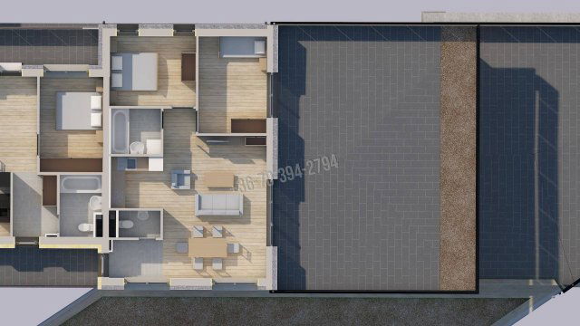 Eladó téglalakás, Oroszlányban, Bokodi úton 82.9 M Ft, 3 szobás