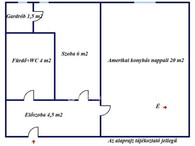 Eladó téglalakás, Budapesten, V. kerületben 68 M Ft, 1+1 szobás