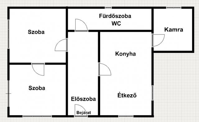 Eladó családi ház, Forrón 19.9 M Ft, 2 szobás