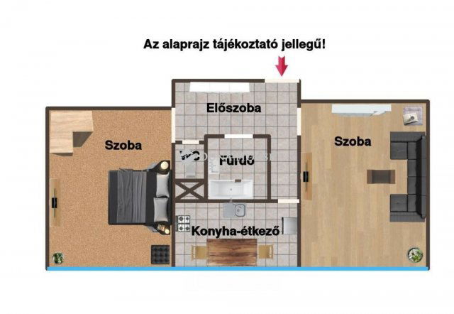 Eladó panellakás, Dombóváron 22.49 M Ft, 2 szobás