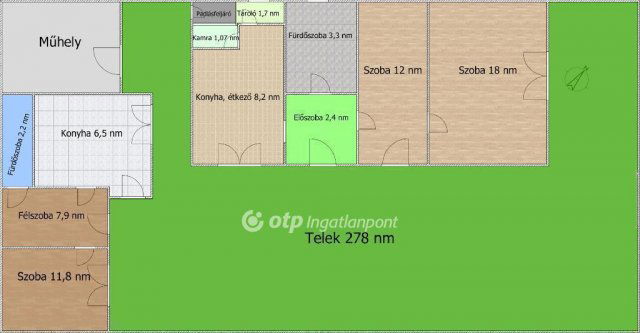 Eladó családi ház, Budapesten, XX. kerületben 76.5 M Ft
