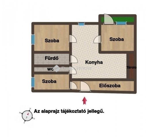 Eladó téglalakás, Vácon 72.5 M Ft, 3 szobás