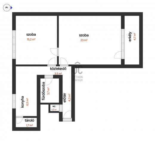 Eladó téglalakás, Szolnokon 29.9 M Ft, 2 szobás