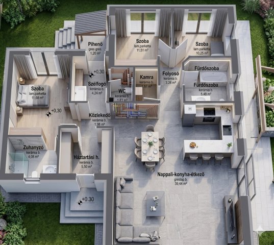 Eladó ikerház, Nyíregyházán 93.69 M Ft, 4 szobás