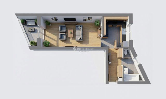 Eladó téglalakás, Kecskeméten 62.5 M Ft, 1+1 szobás