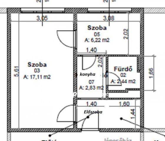 Eladó panellakás, Miskolcon 24.5 M Ft, 1+1 szobás