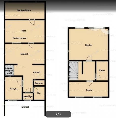 Kiadó sorház, albérlet, Kecskeméten 230 E Ft / hó, 2+1 szobás