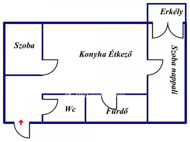 Eladó téglalakás, Mohácson 42 M Ft, 2 szobás