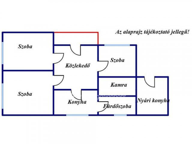 Eladó családi ház, Mérken 22.5 M Ft, 3 szobás