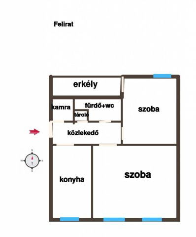 Eladó téglalakás, Mohácson 21.99 M Ft, 2 szobás
