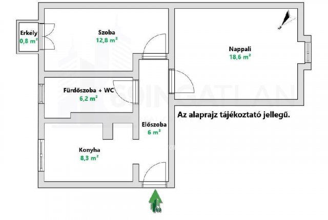 Eladó téglalakás, Budapesten, XV. kerületben 64.3 M Ft, 2 szobás