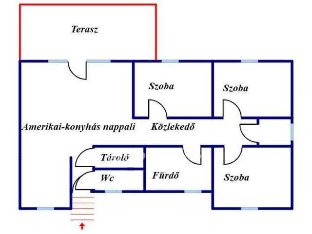 Eladó családi ház, Gyöngyösön 74.9 M Ft, 3 szobás